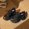 Safiya/索菲娅2024秋冬加绒爆款烫钻系带增高厚底百搭休闲运动老爹鞋 SF44112439 商品缩略图3
