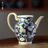 问鼎天石窑白陶泥元青花执壶公杯（一路莲科） 商品缩略图0