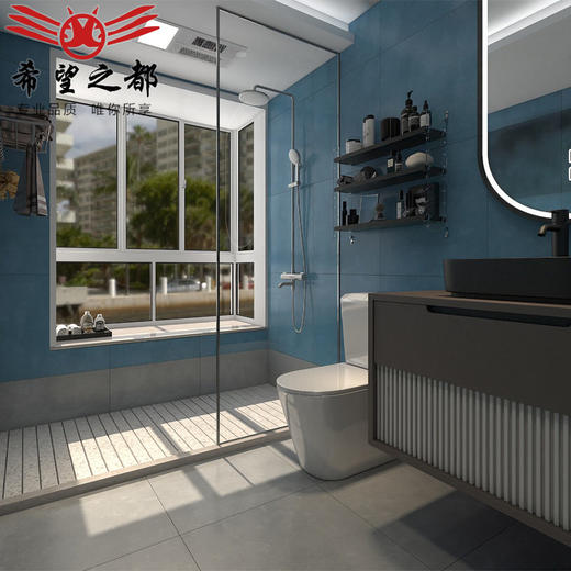 600x600微瓷砖ins水泥柔光地砖客厅厕所风浴室卫生间墙砖厨房素色 商品图3