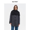 SELFWHO苏力绵羊毛澳洲进口可拆卸围巾领双面呢大衣女冬季新外套 商品缩略图3