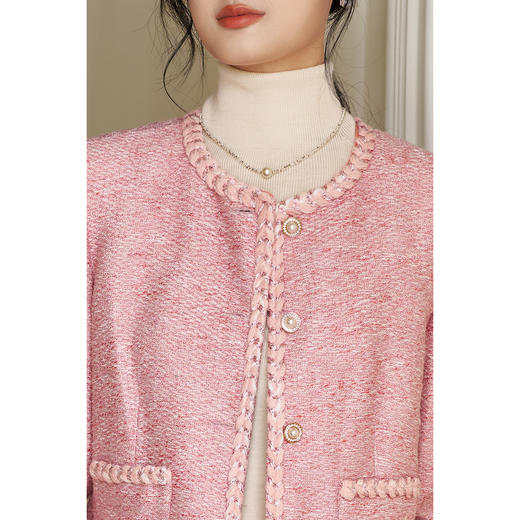 米思阳2026春季新款高级感小香风短外套富家千金风小个子上衣4285 商品图4