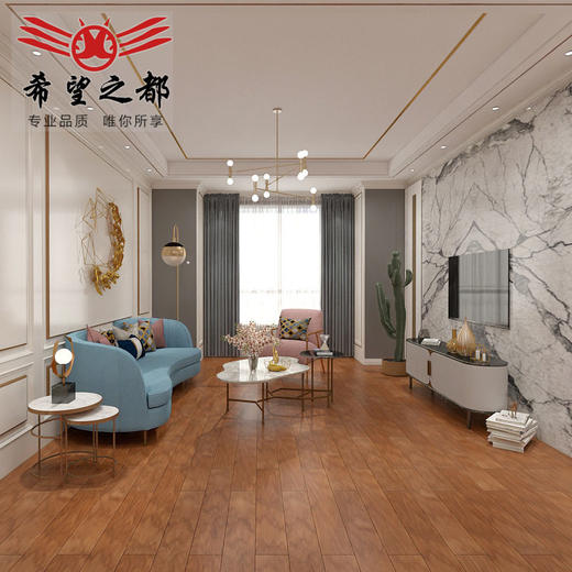 *之客全瓷地板砖餐厅 900直边木纹希望木纹150都砖北欧瓷砖 商品图1