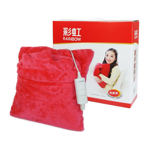 彩虹全线路安全保护调温型暖手暖脚宝，舒适绒面料，花色随机386 商品图0