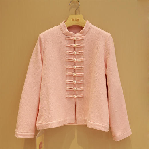 【抖音专属】中式盘扣外套（23710347H桃夭） 商品图0