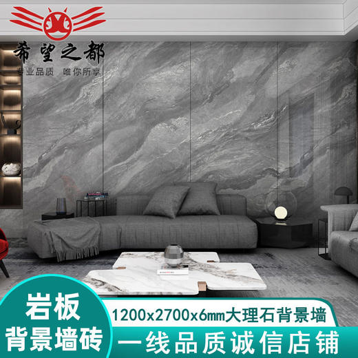 1200大连纹别墅岩板现代2700通体*工厂佛上背景墙瓷砖6规格*大板 商品图1