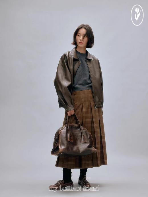 shyshystill/shy202408034/重磅防风好品质环保皮经典廓形皮夹克 商品图3