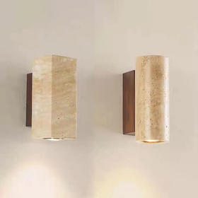 石北欧客厅防水侘寂风灯壁灯过道日式黄洞卧室民宿背景墙床头壁灯