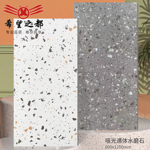 墙砖卫生间瓷砖客厅600x1200大板通体水磨石地砖商铺哑光仿古砖 商品图0