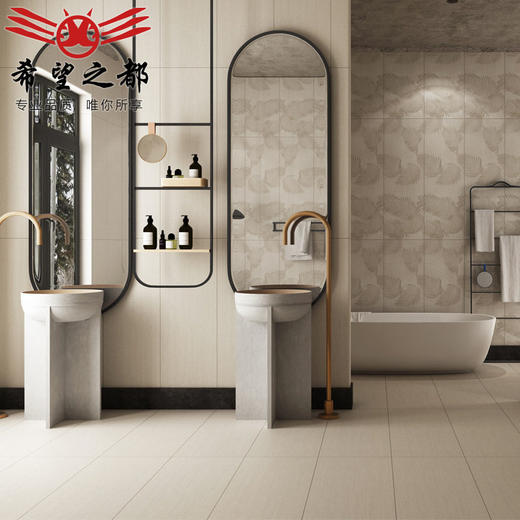 哑光面侘1200mm工艺寂风微卫生间客厅墙砖*水泥瓷砖地砖400仿古砖 商品图1