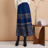 EITIE爱特爱新中式印花百褶仿马面裙高腰针织半身裙秋季新款C2406422 商品缩略图7