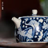 问鼎天石窑白陶泥元青花井栏壶（一路莲科） 商品缩略图1