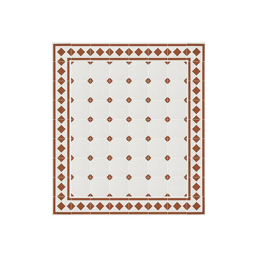 复古厨房黑绿色法式红玄关地板砖全卫生间花砖阳台八角意式小瓷砖 商品图4