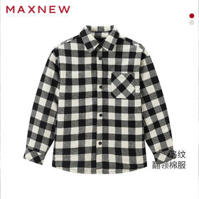 【棉羽】童装格纹翻领棉服1N4343602