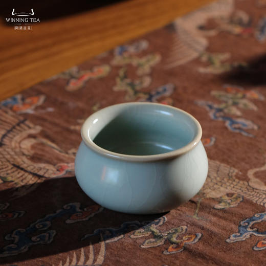 问鼎汝瓷收藏款天青小香炉杯 商品图3