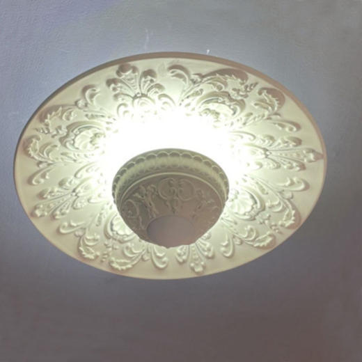 奶油风卧室雕花设计师法式吸顶灯背景墙玄关中古吸顶灯过道吸顶灯 商品图3