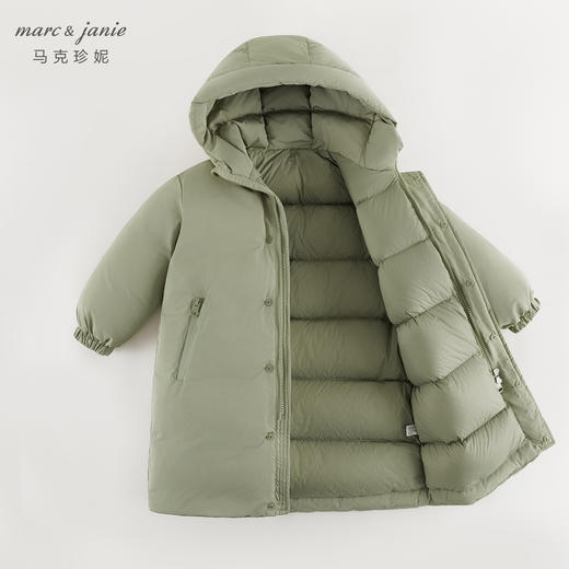 【三防加厚】马克珍妮男童户外防寒长款羽绒服2024冬装新款240878 商品图2
