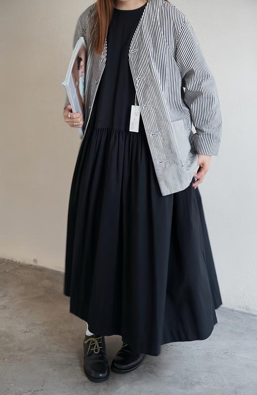 Harvesty竖条纹薄外套 商品图6