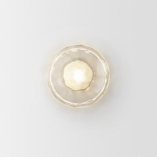 贝壳背景墙玻璃灯吸顶灯壁灯样板房款圆形客厅设计师书房床头卧室 商品图1