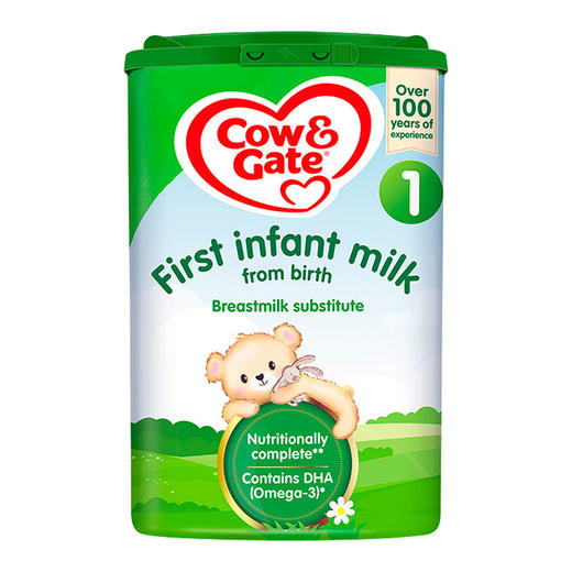 [保税区]英国 牛栏（Cow＆Gate）婴幼儿奶粉 1段 800g 商品图0