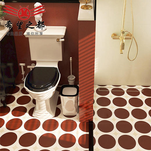 卫生间浴室法式小墙砖瓷砖地砖娘厨房厕所200x200mm复古惹花砖 商品图3