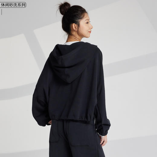 哈瓦塔后带兜阔腿超柔休闲长裤H341162+外套H340192 商品图3