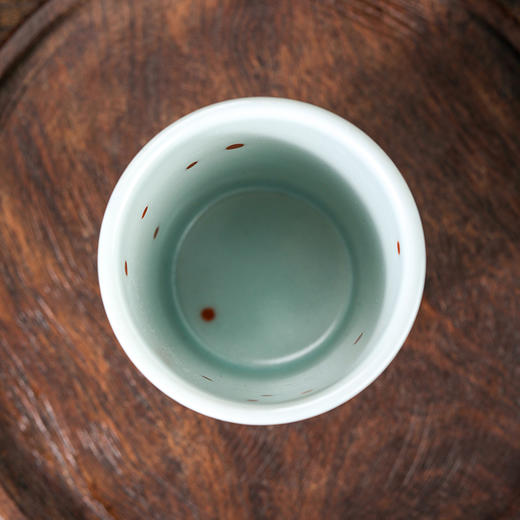 莲画堂红绿彩青花锦鲤小冰桶 商品图7