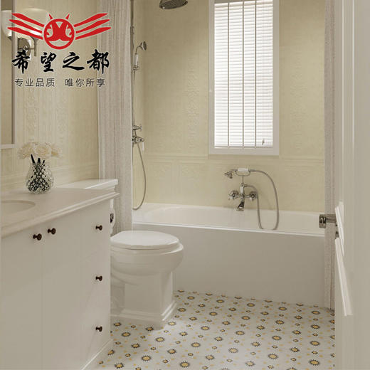 护墙板卫浴餐厅英颂米花砖*300墙砖砖墙裙黄客法式瓷砖复古900mm 商品图2