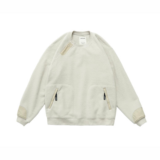 吃茶去chichaqu24秋冬山系抓绒摇粒绒套头衫保暖户外加厚圆领卫衣 商品图6