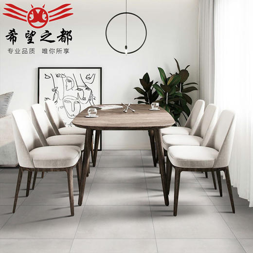 瓷砖奶厨房地砖墙砖白色800x800素色 侘寂风微水泥卫生间仿古砖 商品图2