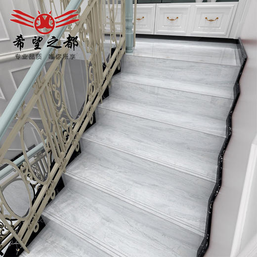 板希望大理石 楼梯一体式梯级踏步 都之瓷砖台阶楼梯砖通体 商品图1