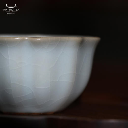 问鼎汝瓷收藏款月白宝相杯（缺货） 商品图3