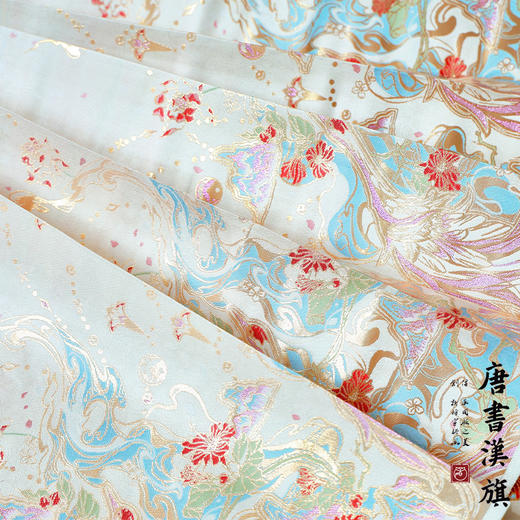 【鹤吟花涧·白玉】织金妆花精美工艺新中式国风马面裙凤皋九天套装 商品图6