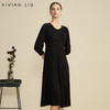 VIVIAN LIU薇薇安刘R2447401初秋女装新款圆领合体长袖连衣裙 商品缩略图0