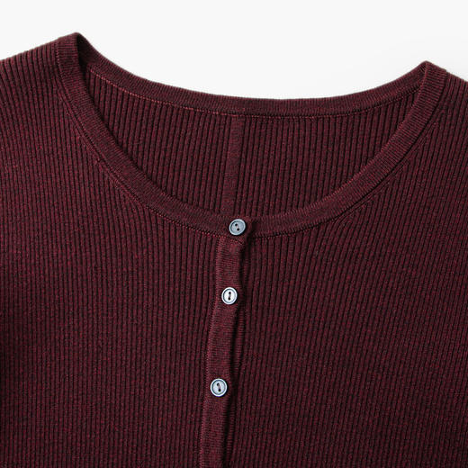 【严选】伊芙丽高腰显瘦复古直筒连衣裙2024冬季新款气质通勤百搭女下装1FA996321 商品图2