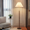 实木落地灯北欧卧室复古Vintage客厅网红书房落地灯古风中百褶 商品缩略图1