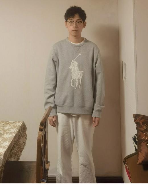 .清仓sm码！三色超厚复合绒RalphLauren！ 秋冬卫衣 拉夫劳伦polo 2024款拉夫劳伦情侣款圆领  马术卫衣 商品图4