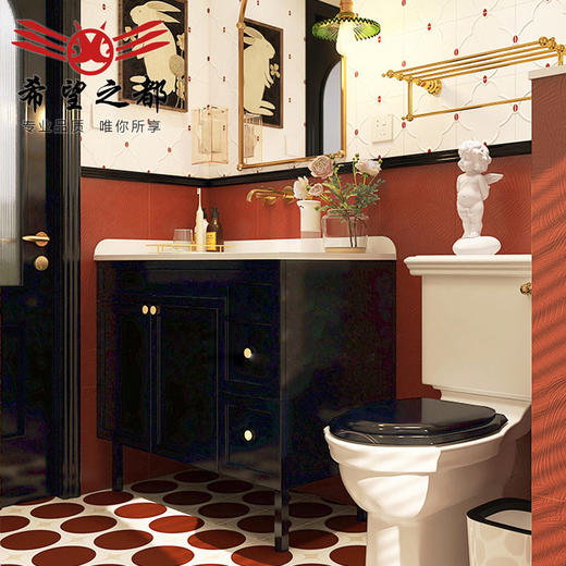 卫生间浴室法式小墙砖瓷砖地砖娘厨房厕所200x200mm复古惹花砖 商品图1