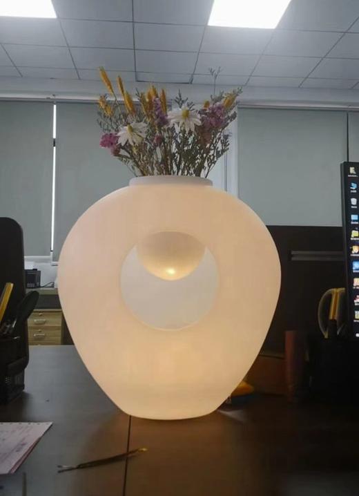 创意花瓶摆件艺术卧室日式台灯设计师插花灯具客厅侘寂风中古装饰 商品图2