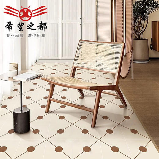 焦糖地砖瓷砖墙砖阳台奶油花砖200200厕所浴室卫生间棕色厨房法式 商品图1
