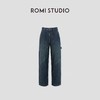 ROMI STUDIO“机场牛仔”甄选斜纹棉加厚洗水直筒牛仔裤RW24AX80402 商品缩略图1