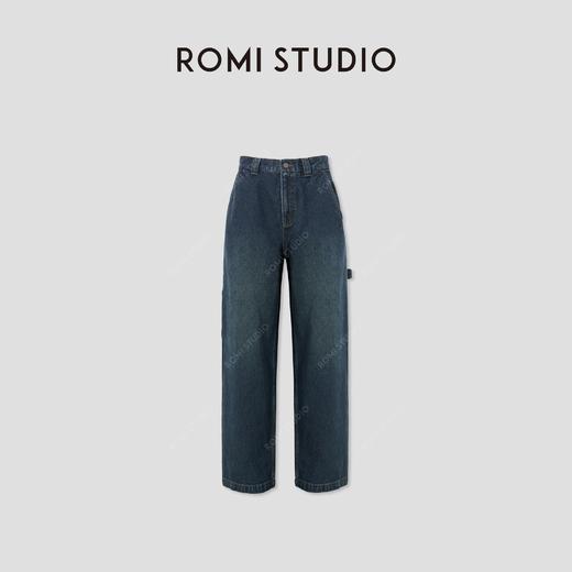 ROMI STUDIO“机场牛仔”甄选斜纹棉加厚洗水直筒牛仔裤RW24AX80402 商品图1