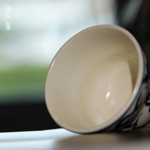 问鼎天石窑白陶泥元青花花神杯（龙） 商品图2