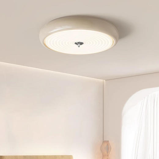 奶油衣帽间包豪斯法式中古吸顶灯玻璃阳台吸顶灯圆形卧室网红风 商品图2