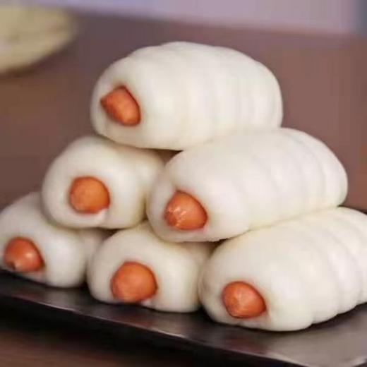 【99-50 199-100】和食乐热狗卷800克*2包16个馒头卷营养早餐速食火腿卷 商品图1