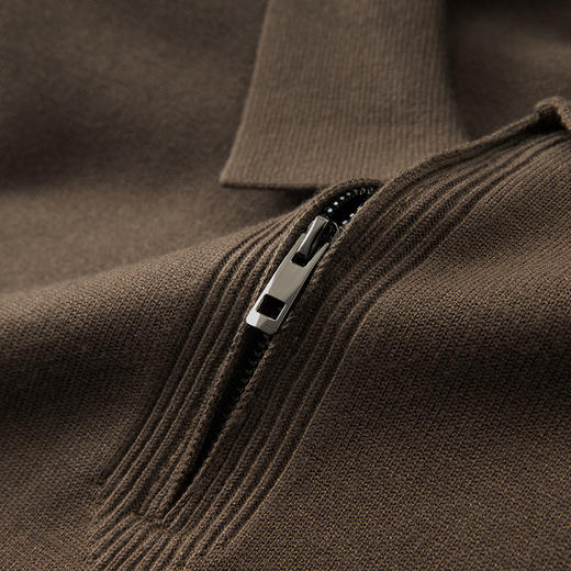 【新款DPF】大依优型大码翻领毛衣针织衫毛衫休闲加肥加大男士胖子大码内搭上衣打底衫 商品图3