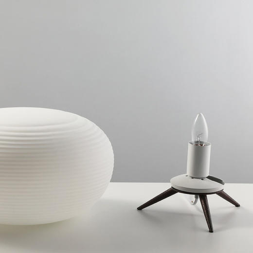 客厅抖音意大利灯具台灯田园玻璃书房卧室北欧同款螺纹 商品图3