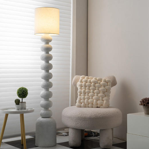 圆球葫芦沙发旁落地灯客厅卧室落地灯创意落地灯侘寂风北欧网红 商品图2