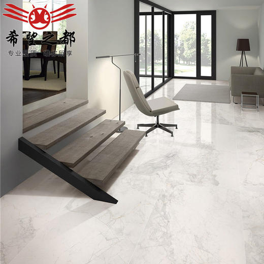 客厅墙砖大理石全瓷白色柔光厨卫600x1200岩板背景墙寒江雪地砖 商品图2