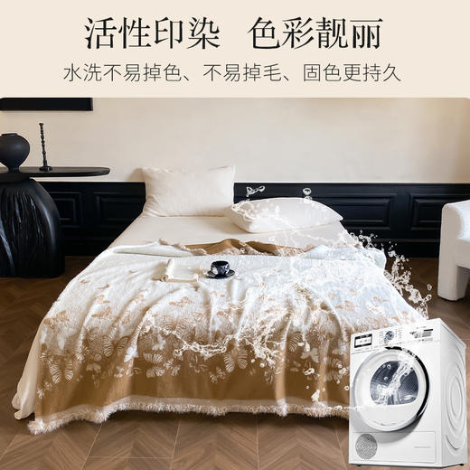 【长毛午睡毯】72小时内发出，JACE东方美学独家定纺高端长毛貂绒毯子高级感黑白风盖毯午睡空调毛毯 商品图4