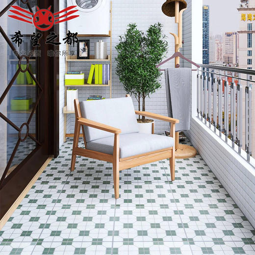 仿古砖mm地砖400厨房400瓷砖防滑花园餐厅卫生间花砖阳台x地面砖 商品图1